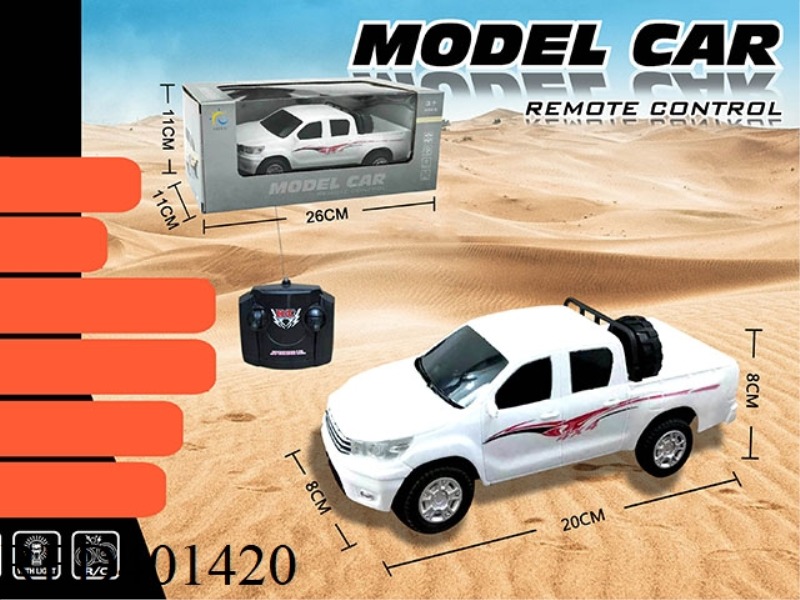 FOUR-CHANNEL REMOTE CONTROL CAR 1:20 TOYOTA HILUX TWO-DOOR PICKUP WITH LIGHT