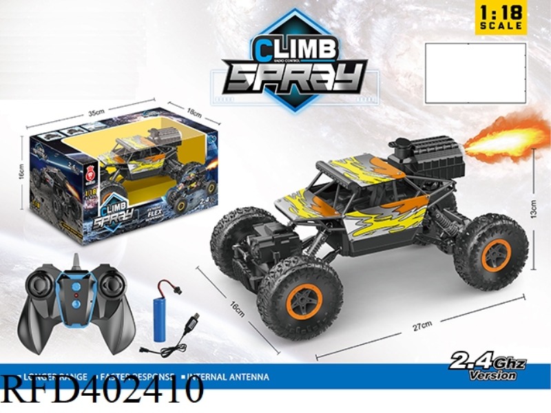 1:18 REMOTE CONTROL SPRAY 4WD CLIMBING CAR