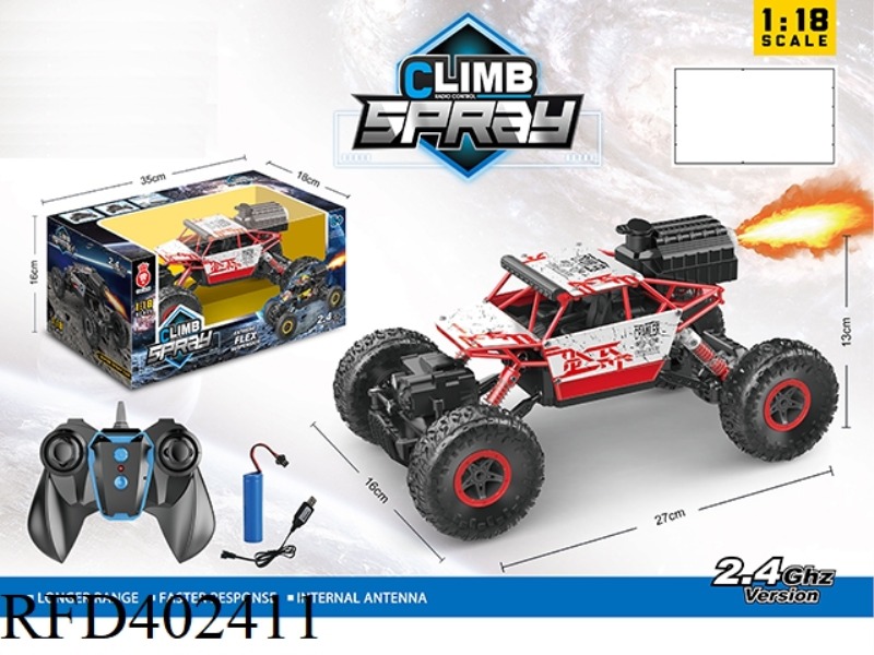 1:18 REMOTE CONTROL SPRAY 4WD CLIMBING CAR
