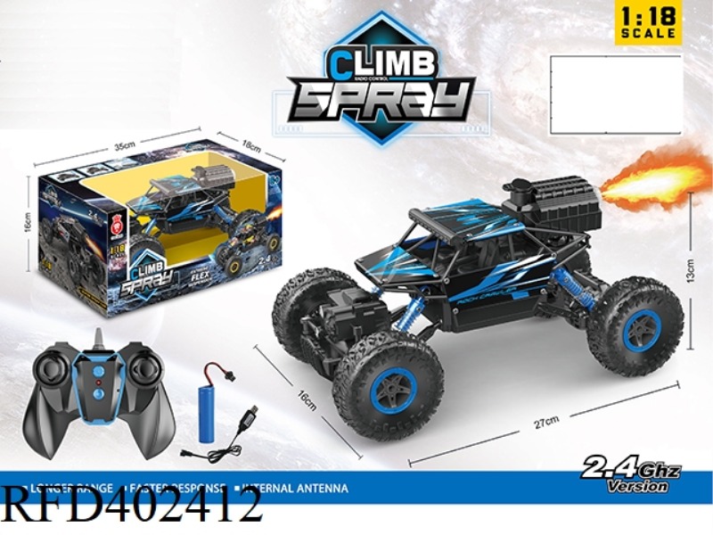 1:18 REMOTE CONTROL SPRAY 4WD CLIMBING CAR