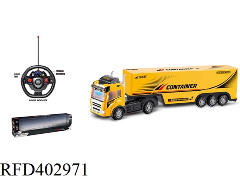 27Mhz 4CH RC  CONTAINER TRUCK（BATTERY NOT INCLUDED)