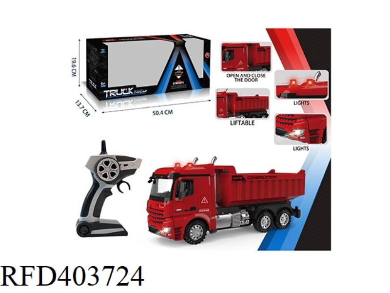 2.4G DUMP TRUCK (WITH SIMULATION SOUND-LIGHT + FORWARD/BACKWARD/TURNING SOUND
