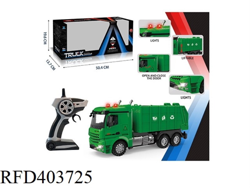2.4G ENVIRONMENTAL SANITATION ENGINEERING VEHICLE (WITH SIMULATED SOUND-LIGHT + FORWARD/BACKWARD/TUR