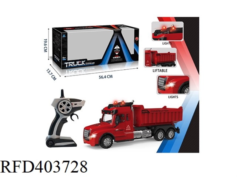 2.4G DUMP TRUCK (WITH SIMULATION SOUND-LIGHT + FORWARD/BACKWARD/TURNING SOUND