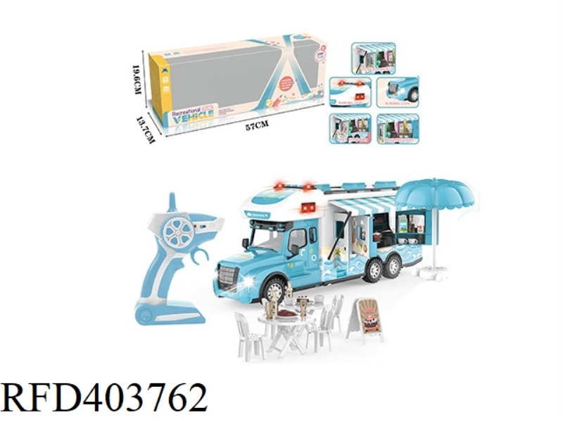 2.4G SKY BLUE LONG HEAD RV-BEACH CAMPING TRIP (WITH LIGHT AND SOUND