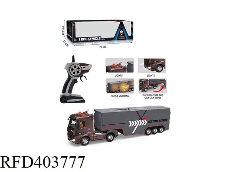 2.4G CONTAINER TRUCK (WITH SIMULATION SOUND-LIGHT + FORWARD/BACKWARD/TURNING SOUND