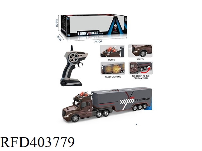 2.4G CONTAINER TRUCK (WITH SIMULATION SOUND-LIGHT + FORWARD/BACKWARD/TURNING SOUND
