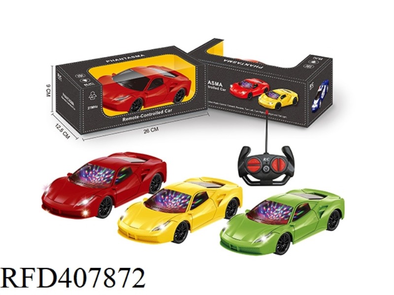 1:22 FOUR-CHANNEL REMOTE CONTROL CAR WITH 3D LIGHTS