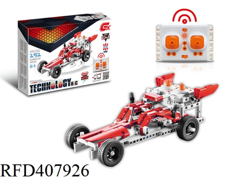2.4G 2-CHANNEL 10 IN 1 BUILDING BLOCK REMOTE CONTROL CAR 191PCS