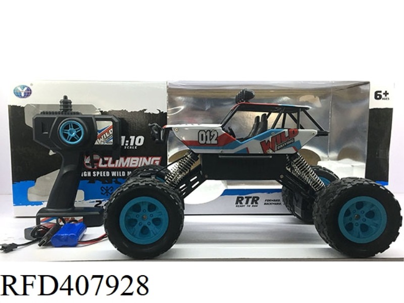 1:10 SUPER HIGH-SPEED OFF-ROAD REMOTE CONTROL CAR WHITE BLUE/BLACK GREEN