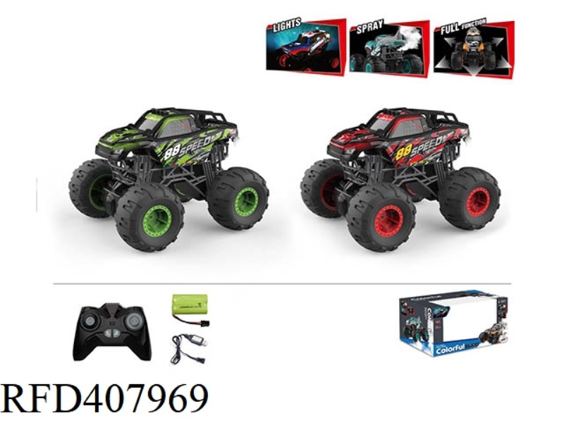 1:16 BIGFOOT OFF-ROAD VEHICLE (SPRAY LIGHT MUSIC) 2.4G