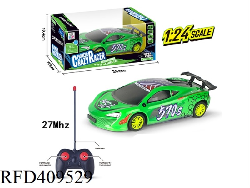 1:24 PVC SHELL FOUR-CHANNEL REMOTE CONTROL CAR (27MHZ)