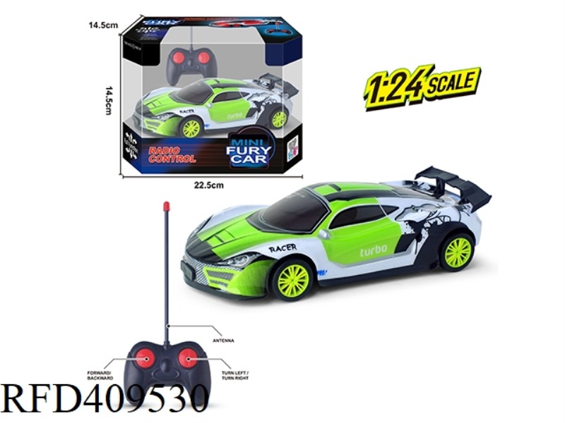 1:24 PVC SHELL FOUR-CHANNEL REMOTE CONTROL CAR (27MHZ)