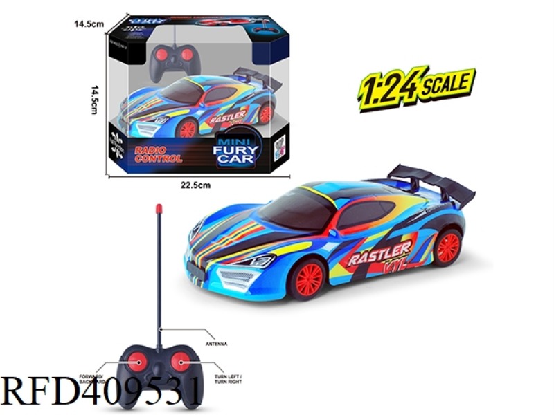 1:24 PVC SHELL FOUR-CHANNEL REMOTE CONTROL CAR (27MHZ)