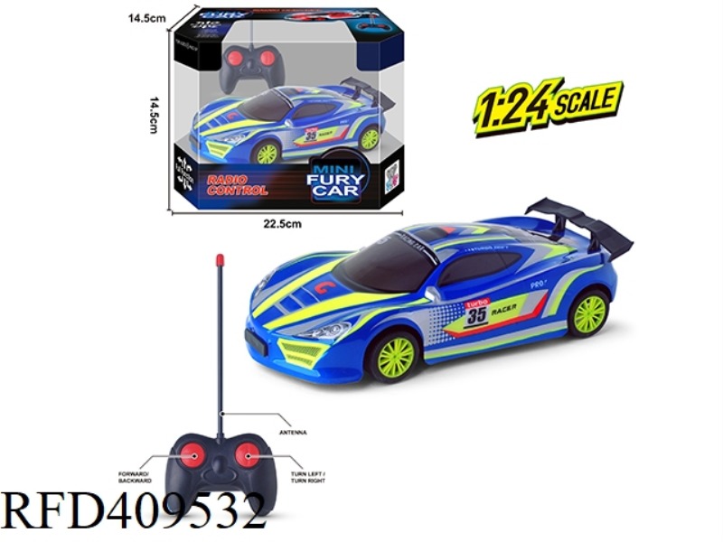1:24 PVC SHELL FOUR-CHANNEL REMOTE CONTROL CAR (27MHZ)