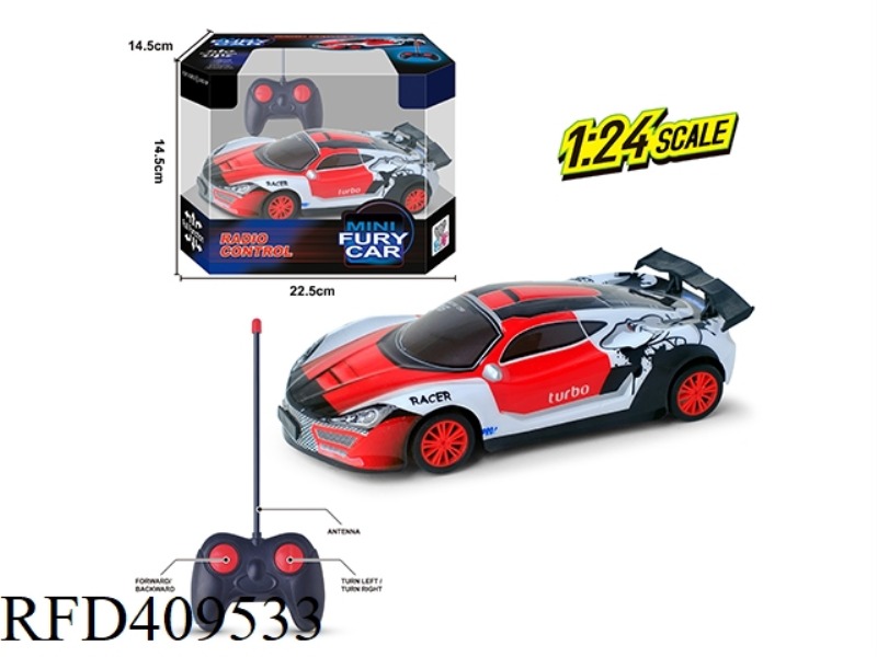 1:24 PVC SHELL FOUR-CHANNEL REMOTE CONTROL CAR (27MHZ)