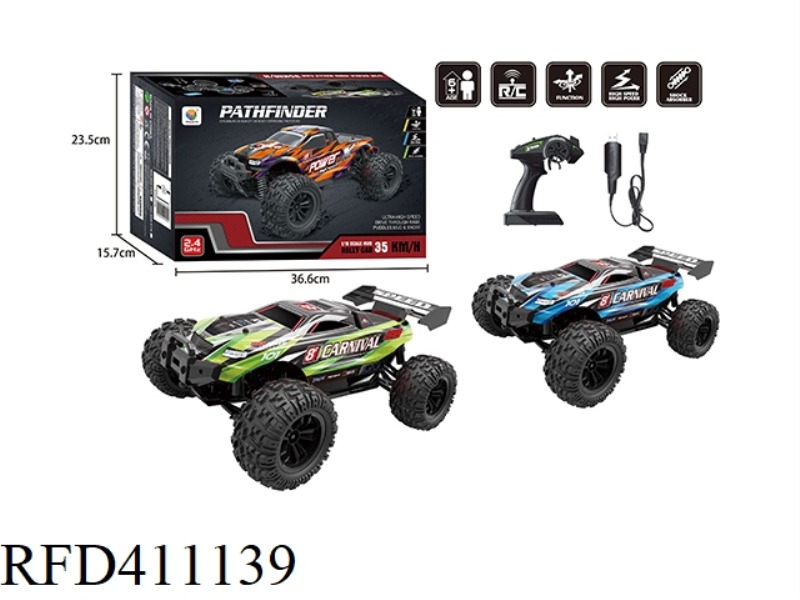 1:18 2.4G FULL-SCALE FOUR-WHEEL DRIVE HIGH-SPEED OFF-ROAD REMOTE CONTROL CAR