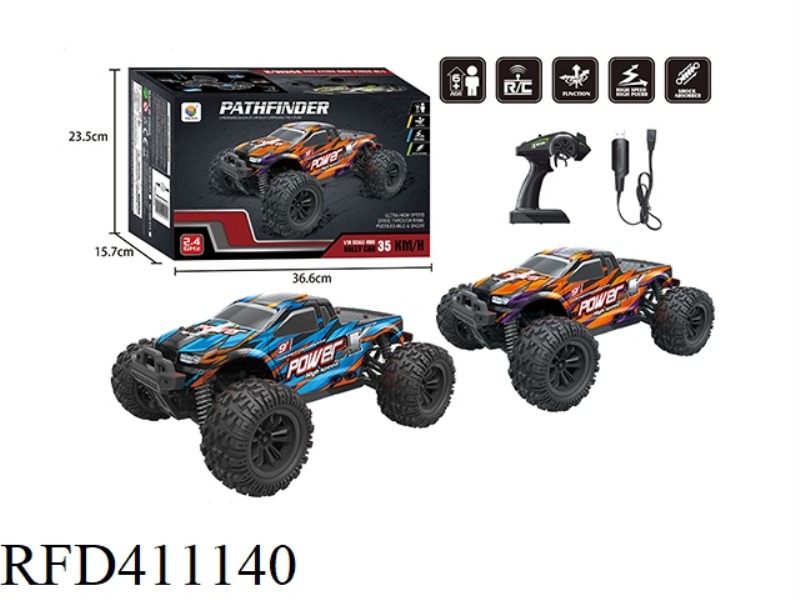 1:18 2.4G FULL-SCALE FOUR-WHEEL DRIVE HIGH-SPEED PICKUP REMOTE CONTROL CAR