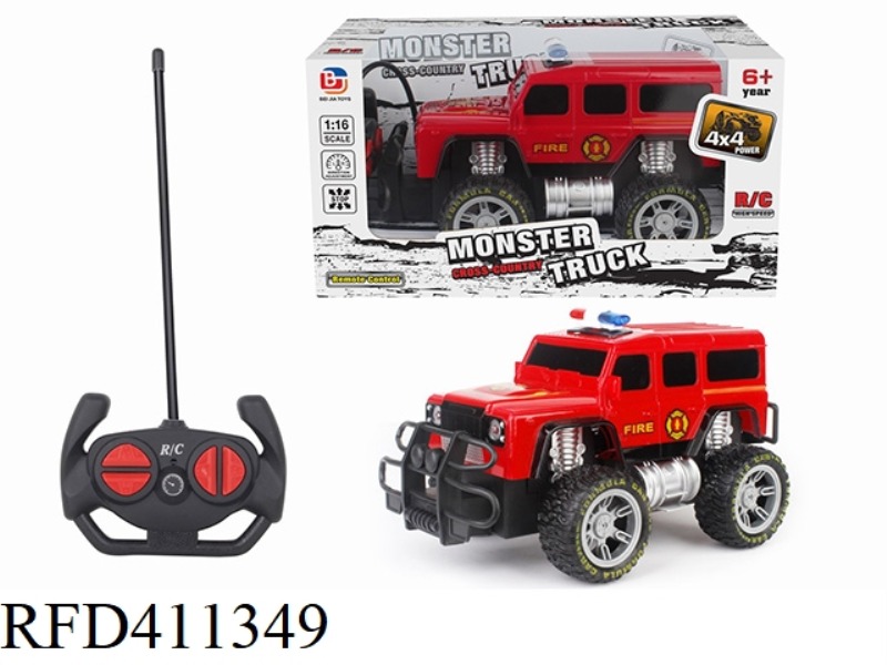 1:16 FOUR-CHANNEL OFF-ROAD REMOTE CONTROL POLICE CAR LAND ROVER DEFENDER (NOT INCLUDING BATTERY)