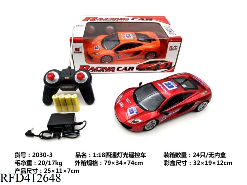 1:18 FOUR-CHANNEL LIGHT REMOTE CONTROL CAR