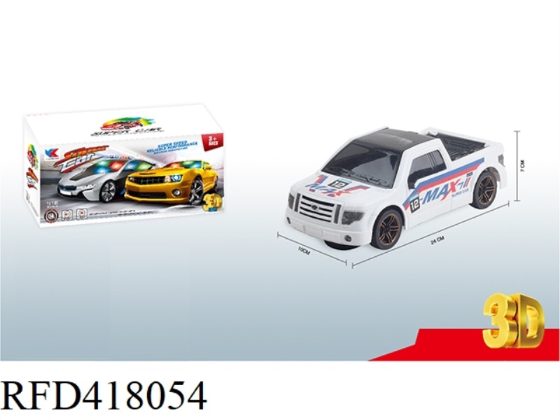 1:18 ELECTRIC UNIVERSAL HEAD 3D LIGHT MUSIC RACING CAR