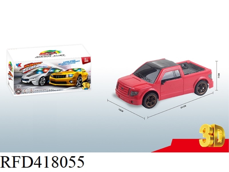 1:18 ELECTRIC UNIVERSAL HEAD 3D LIGHT AND MUSIC SIMULATION CAR