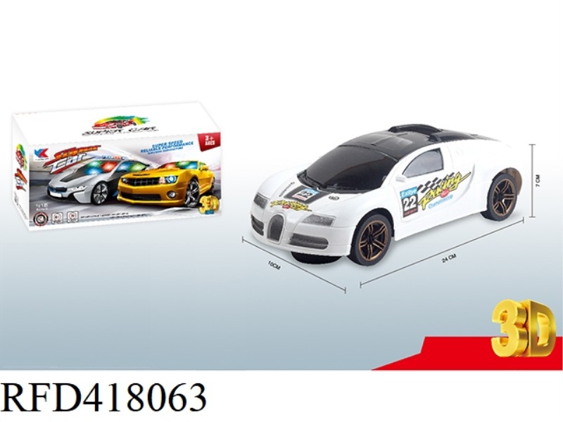 1:18 ELECTRIC UNIVERSAL BUGATTI 3D LIGHT MUSIC RACING CAR