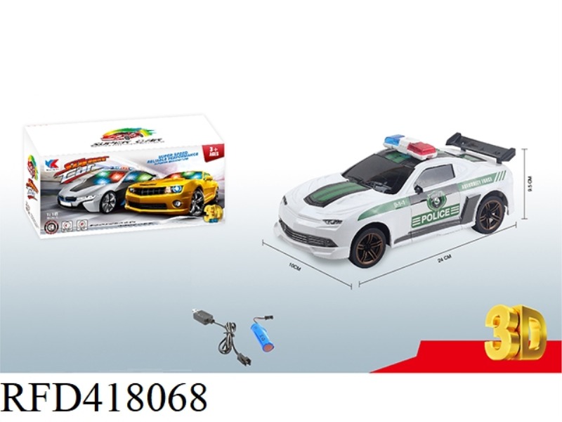 1:18 ELECTRIC UNIVERSAL BUMBLEBEE 3D LIGHT MUSIC POLICE CAR