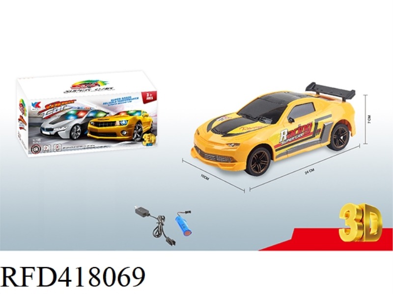 1:18 ELECTRIC UNIVERSAL BUMBLEBEE 3D LIGHT MUSIC RACING CAR