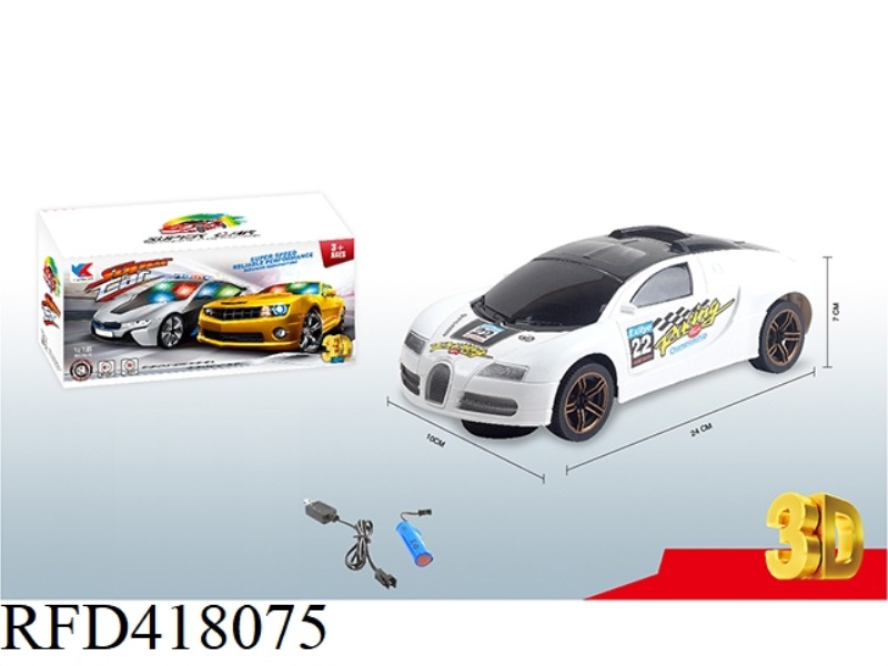 1:18 ELECTRIC UNIVERSAL BUGATTI 3D LIGHT MUSIC RACING CAR