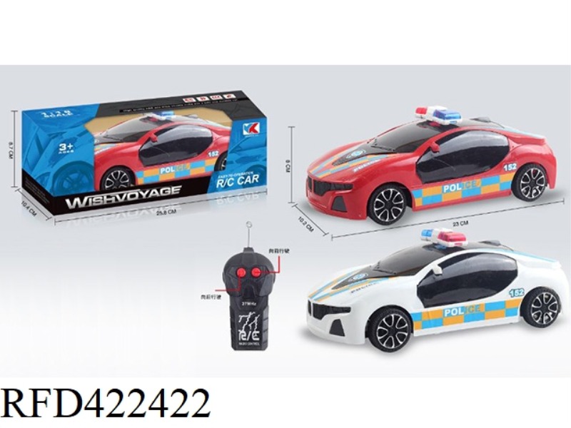 1:18 TWO-CHANNEL BMW REMOTE CONTROL POLICE CAR WITHOUT LIGHT