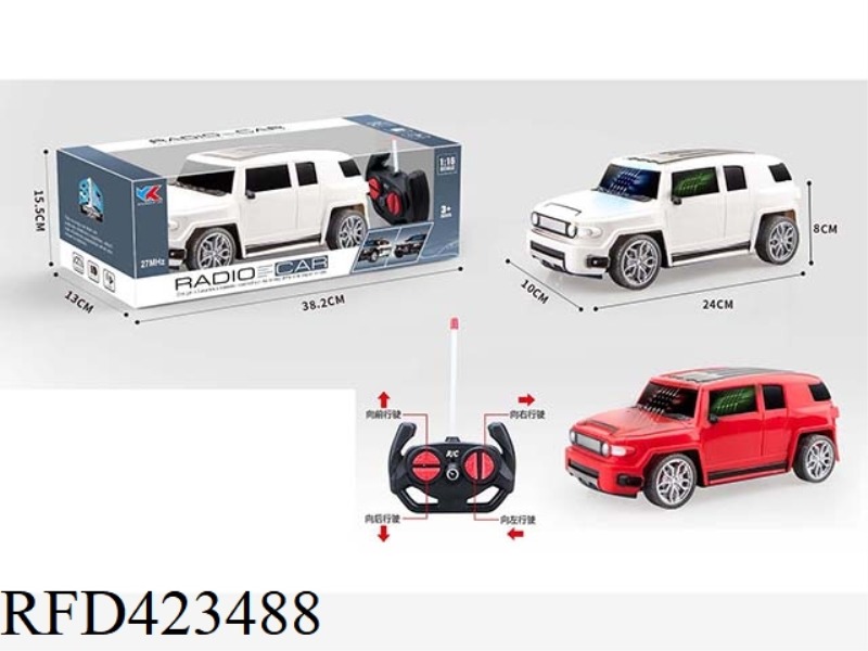 TOYOTA OFF-ROAD 1:16 FOUR-CHANNEL REMOTE CONTROL SIMULATION CAR WITH 3D LIGHTS