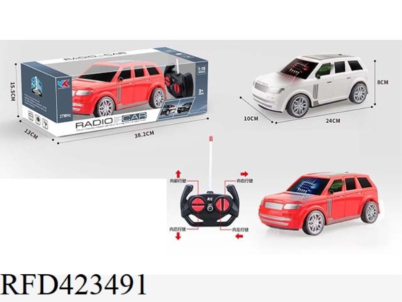 LAND ROVER OFF-ROAD 1:16 FOUR-CHANNEL REMOTE CONTROL SIMULATION CAR WITH 3D LIGHTS