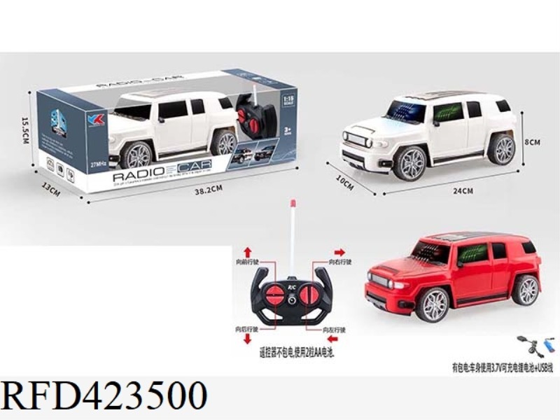 TOYOTA OFF-ROAD 1:16 FOUR-CHANNEL REMOTE CONTROL SIMULATION CAR WITH 3D LIGHTS