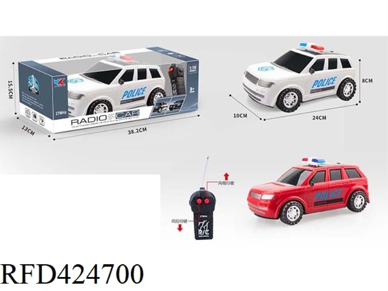 LAND ROVER OFF-ROAD 1:16 TWO-WAY REMOTE CONTROL POLICE CAR WITHOUT LIGHT AND MUSIC