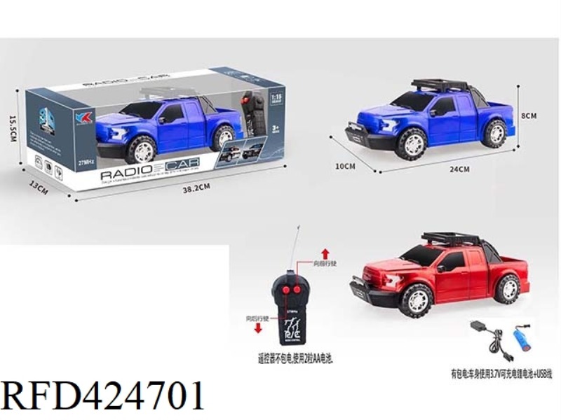 F150 FORD RAPTOR 1:16 TWO-WAY REMOTE CONTROL SIMULATION CAR WITHOUT LIGHT AND MUSIC