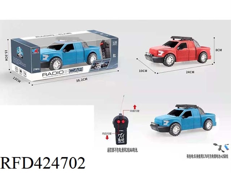 F150 FORD RAPTOR 1:16 TWO-WAY CRACK REMOTE CONTROL SIMULATION CAR WITHOUT LIGHT AND MUSIC