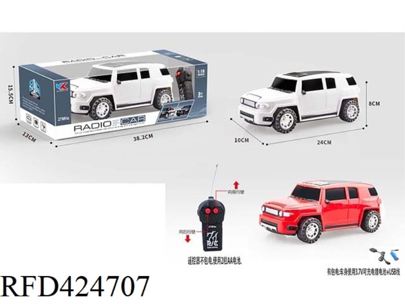 TOYOTA OFF-ROAD 1:16 TWO-WAY REMOTE CONTROL SIMULATION CAR WITHOUT LIGHT AND MUSIC