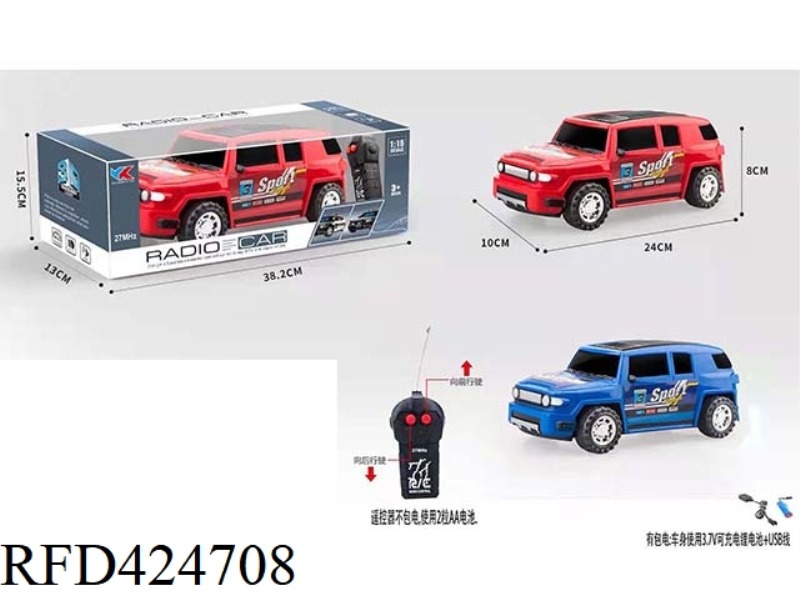 TOYOTA OFF-ROAD 1:16 TWO-WAY REMOTE CONTROL CAR WITHOUT LIGHT AND MUSIC