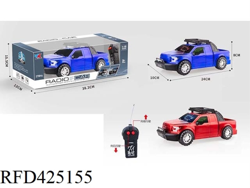 F150 FORD RAPTOR 1:16 TWO-CHANNEL REMOTE CONTROL SIMULATION CAR WITH 3D LIGHTS