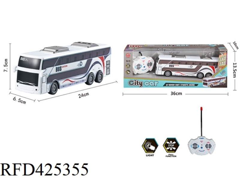 1:32 FOUR-WAY LIGHT REMOTE CONTROL SIMULATION THEME BUS (NOT INCLUDING BATTERY)