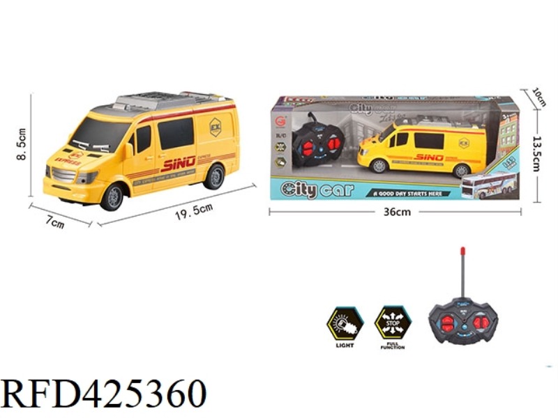 1:32 FOUR-WAY LIGHT REMOTE CONTROL COURIER TRUCK (NOT INCLUDING ELECTRICITY)
