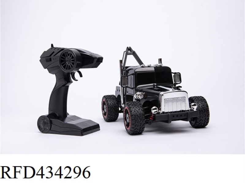 1: 16 CARBON FIBER BLACK 2.4G FOUR-WAY REMOTE CONTROL VEHICLE