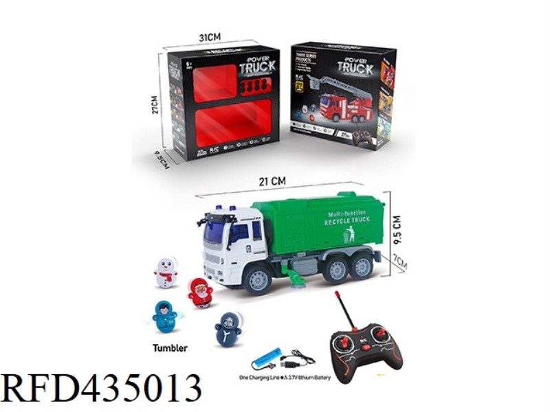 FOUR CHANNEL SANITATION GARBAGE TRUCK