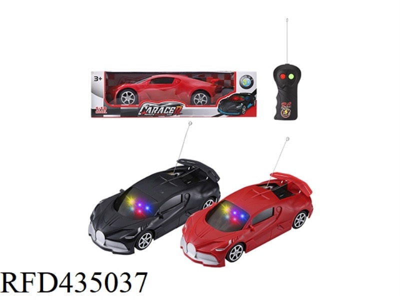 TWO-CHANNEL RC CAR WITH 3D LIGHT1:18