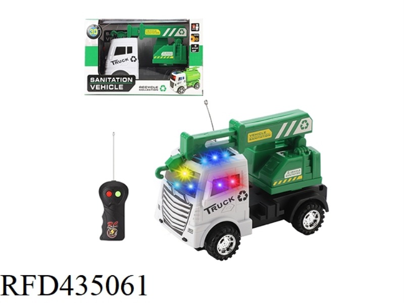 TWO-CHANNEL ENGINEERING REMOTE CONTROL CAR WITH 3D LIGHT 1:20