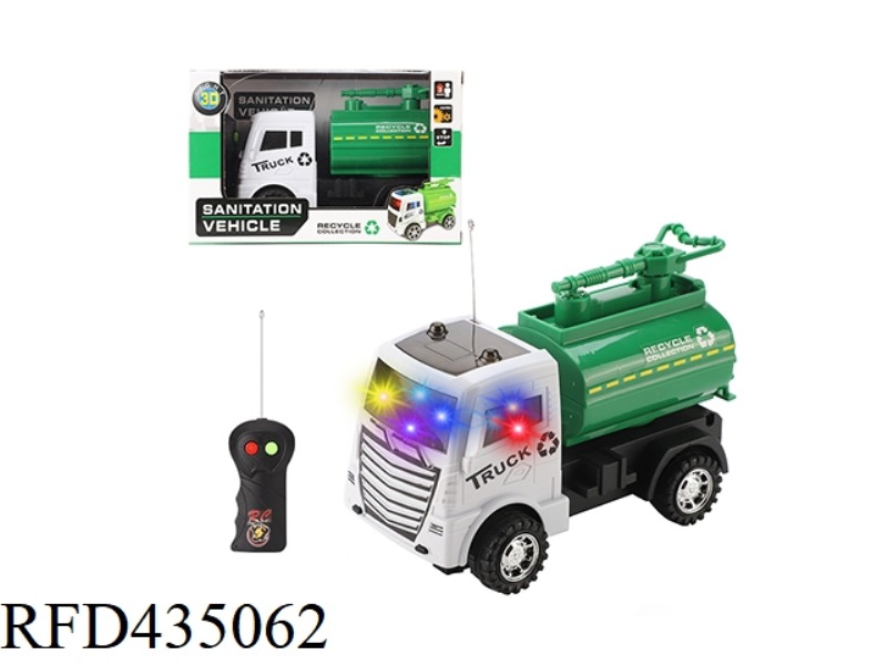 TWO-CHANNEL ENGINEERING REMOTE CONTROL CAR WITH 3D LIGHT 1:20
