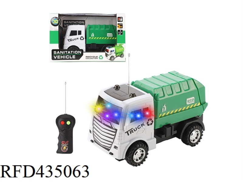 TWO-CHANNEL ENGINEERING REMOTE CONTROL CAR WITH 3D LIGHT 1:20