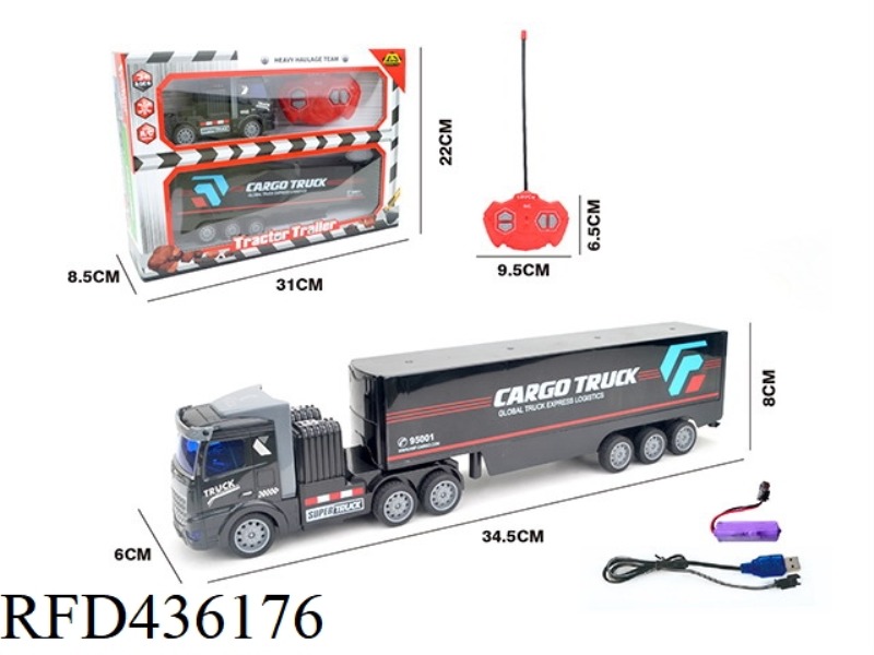 FOUR-WAY ALLOY REMOTE CONTROL TRACTOR