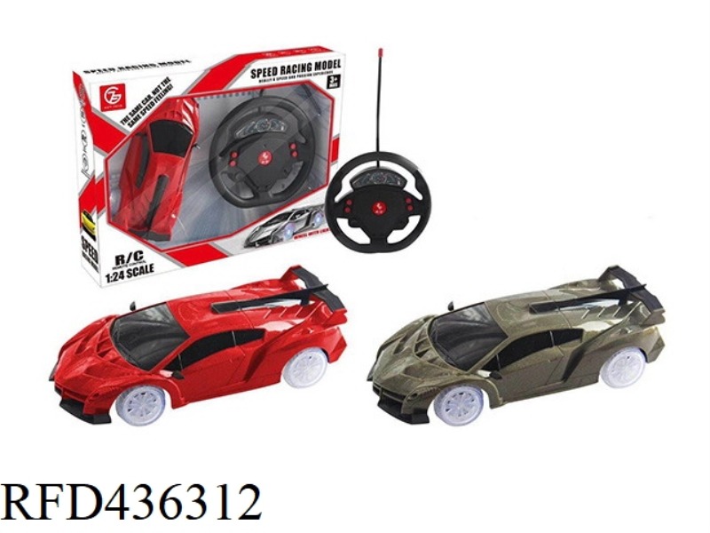 1:24 FOUR-WAY FOUR-WHEEL WITH LIGHT GRAVITY INDUCTION WITH CHARGING REMOTE CONTROL CAR